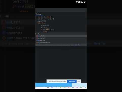 Turtle Star using python