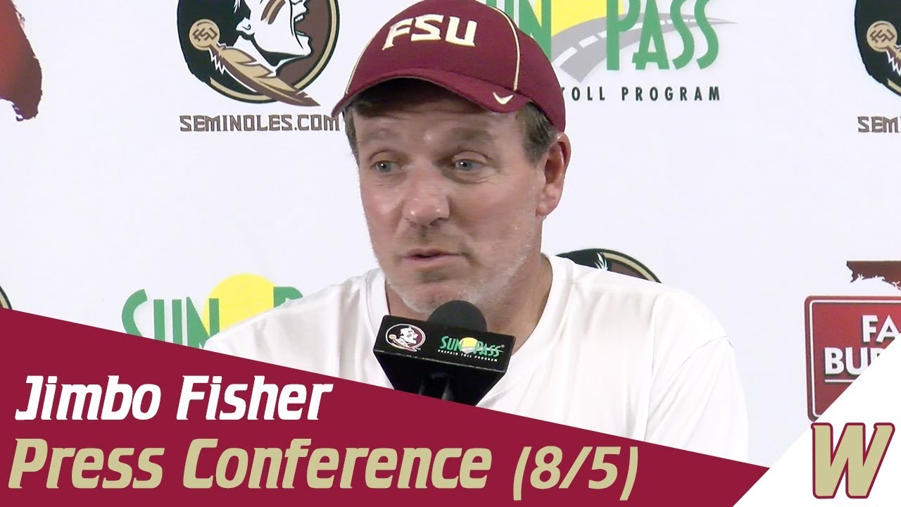 fsu football predictions Warchant TV: Jimbo Fisher post-practice (8/5)