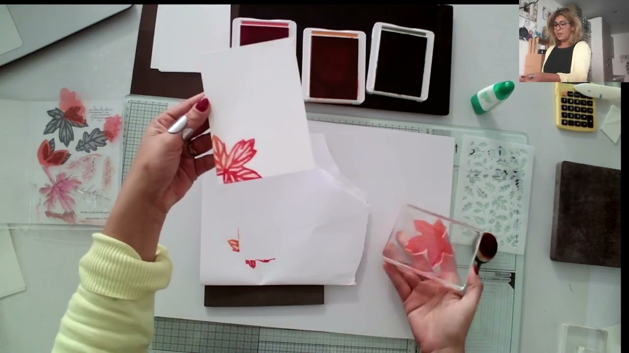 Tutoriel carte avec fond d'automne