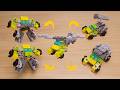 Mini LEGO brick triple changer transformer robot - Triple Mecha! #LEGO #MOC #righterjet