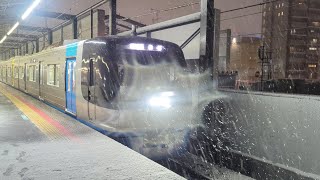 北総線9100形9108編成新鎌ヶ谷駅発車シーン