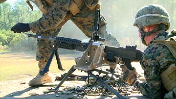 M249 Squad Automatic Weapon & M240G Medium Machine Gun Live Fire Training