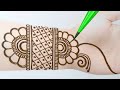 Easy full hand shaded arabic bridal mehndi designs  simple arabic mehandi designs for front hand