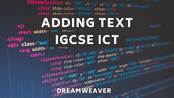 IGCSE ICT Paper 3   Dreamweaver Tutorial #2   Adding text