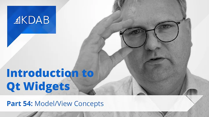 Introduction to Qt Widgets (Part 54) - Model/View Concepts