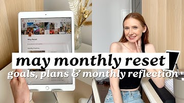 may monthly reset routine | goal setting, planning, monthly reflection, notion monthly planning