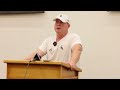 Wyoming head coach Jay Sawvel talks about nose tackle Ben Florentine