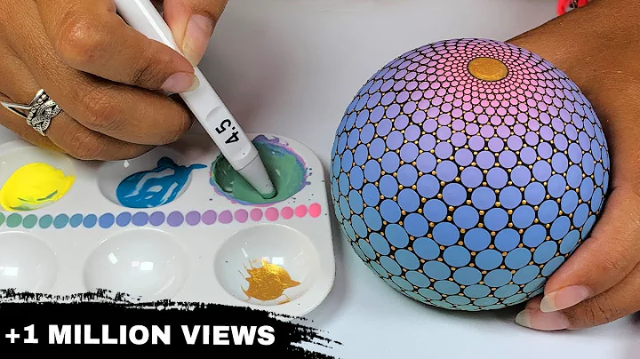 Easy Mandala Art for Beginners Dot Painting Rocks Tutorial Painted Stones Step by Step Oval Egg Rock