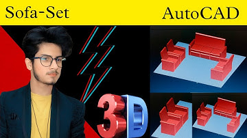 AUTOCAD 3D SOFA | AUTOCAD | Satyam Jha | #autocad #3dmodeling #3dsofaset
