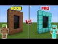 Minecraft NOOB DIMENSION VS PRO DIMENSION / GO INSIDE THE DIRT AND DIAMOND DIMENSION !! Minecraft