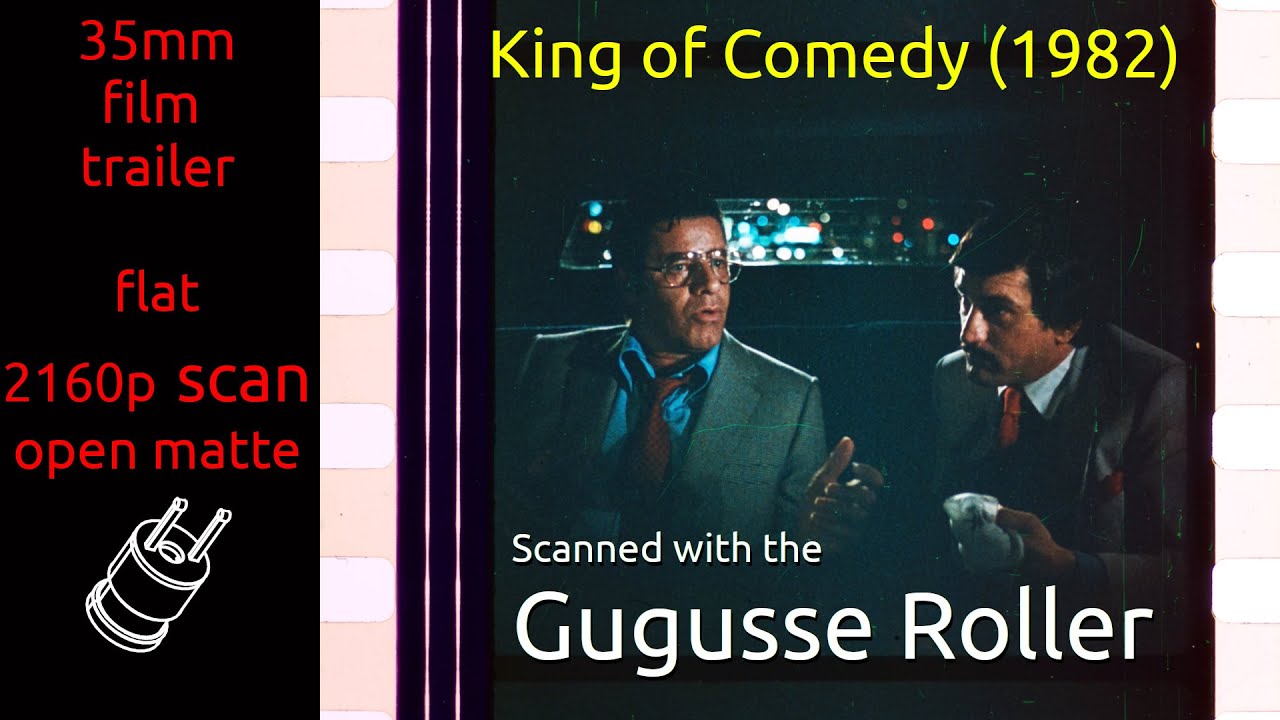 King of Comedy (1982) 35mm film trailer, flat open matte, 2160p