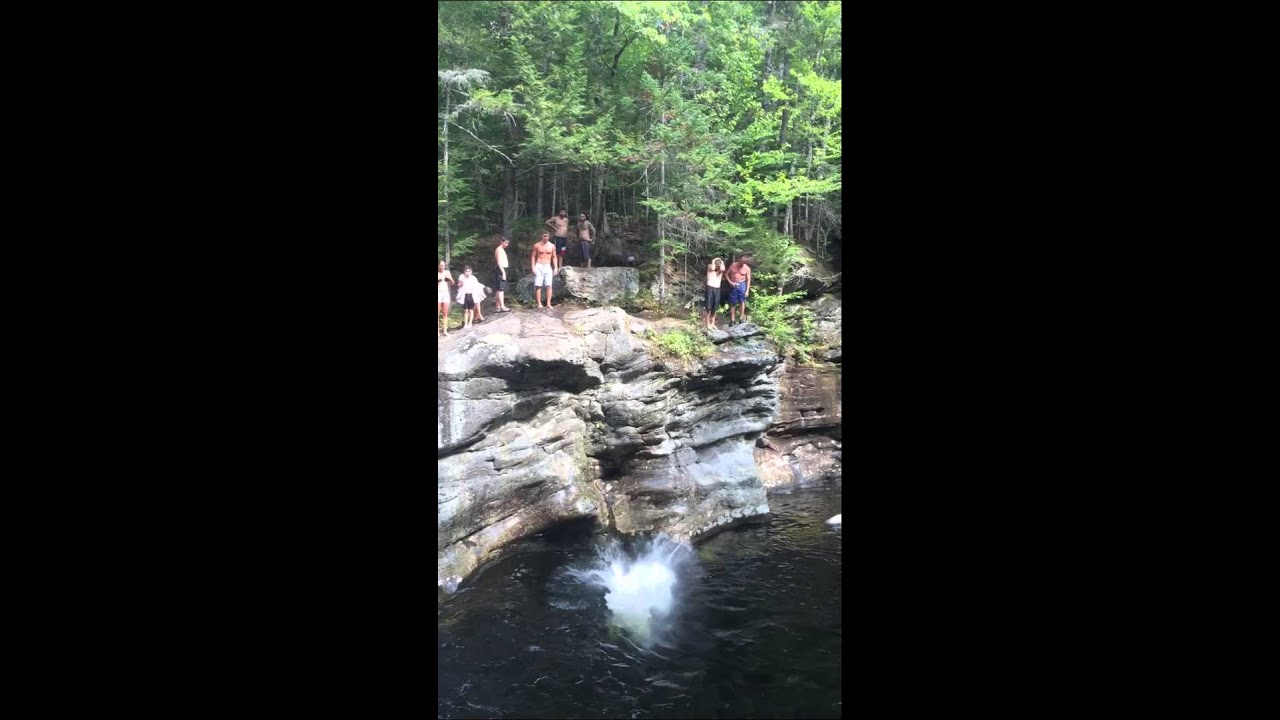 Cliff jumping in Maine YouTube