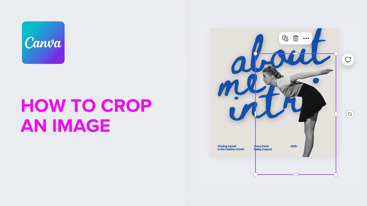 Canva - How To Crop An Image - YouTube