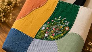 Upcycling at Its Best | Handmade Embroidery, Old Jeans And Scrap Fabric