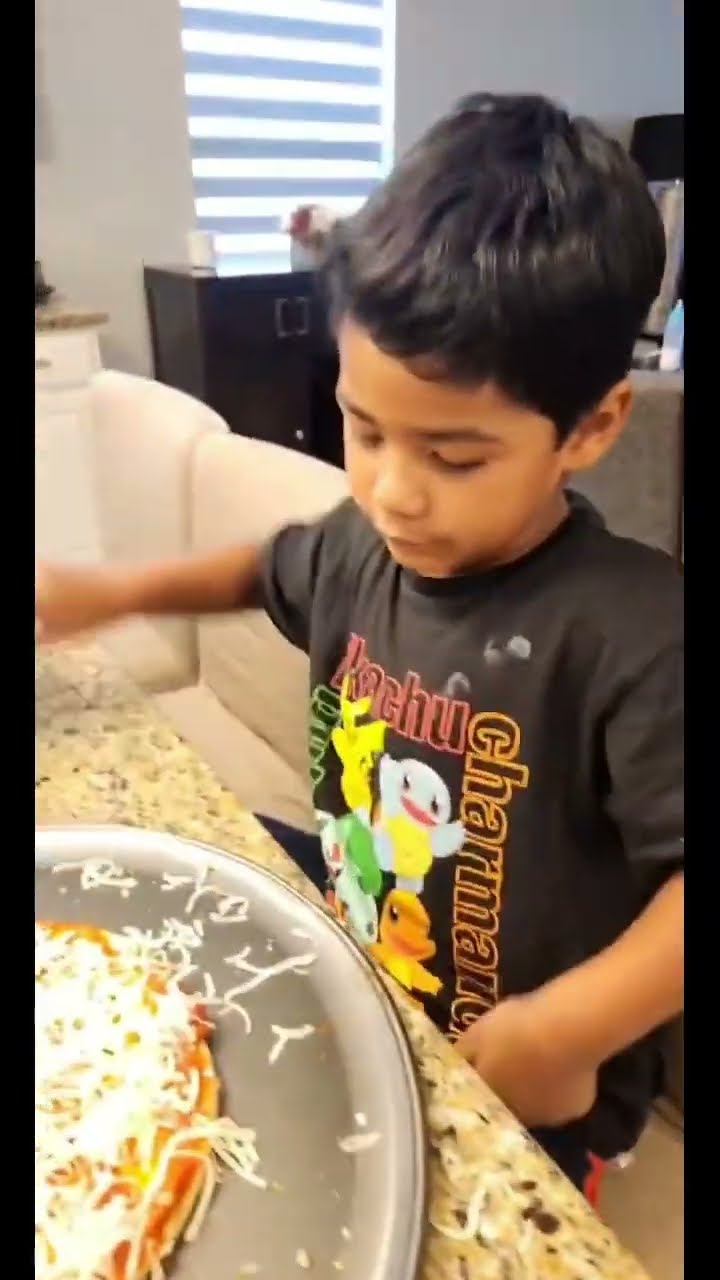 He made pizza for first time \u0026 this happened #shorts