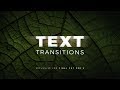 Text Transitions for Final Cut Pro X Trailer