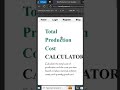 How to Calculate Total Production Cost in 60 Seconds!
