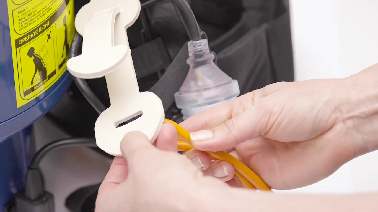 How to fit the rubber cord restraint on Pacvac Superpro wispa 700 ...
