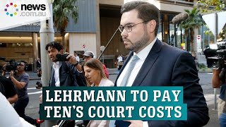 Bruce Lehrmann ordered to cover Ten’s legal costs post failed lawsuit