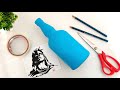 How To Trace an Image On Bottle | DIY Bottle Art | Bottle Crafts | Kashmira Art | Episode 58