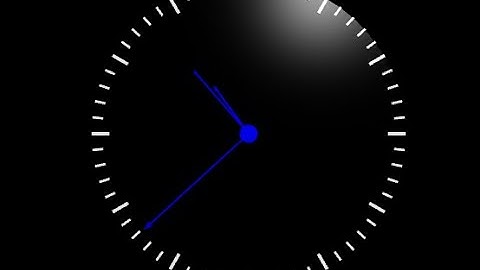 Clock in vPython -- Paul McWhorter tutorial