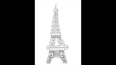 How to draw the Eiffel Tower! Procreate Time Lapse recording for those who love drawing! #procreate