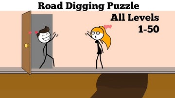 Road Digging Puzzle (WEEGOON) - Gameplay Walkthrough - All Levels 1-50 - Funny Stickman Puzzle Game