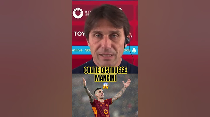 CONTE DISTRUGGE MANCINI 😱 #calcio #seriea #roma #napoli #conte