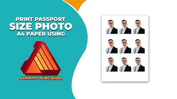 How to print passport size photo in a4 paper using Affinity publisher