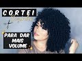 COMO CORTAR CABELO CACHEADO EM CAMADAS SOZINHA || CORTE PARA DAR VOLUME || por Darlen Sousa