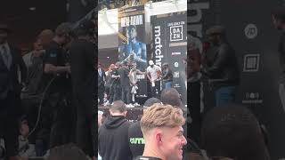 ANTHONY JOSHUA VS. JERMAINE FRANKLIN WEIGH-IN interviews