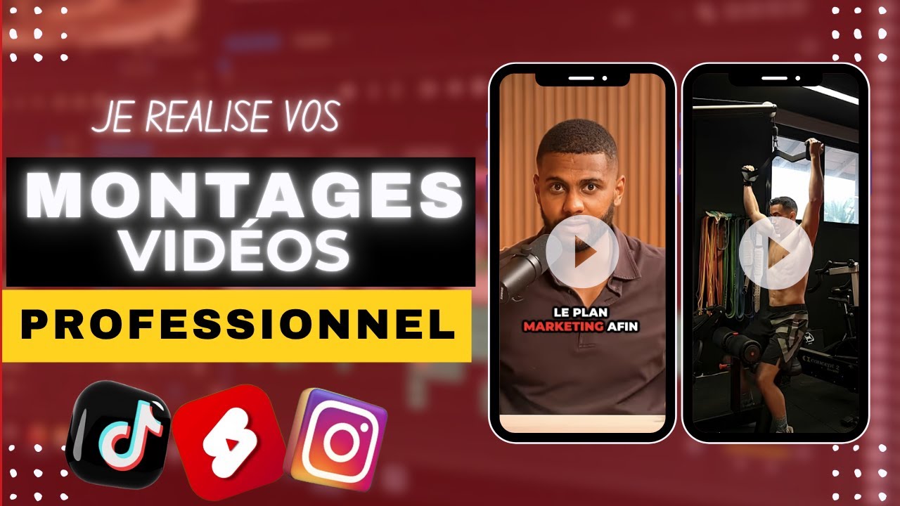 réaliser vos Montages Vidéo ADS, VSL, SHORT, REEL et TIKTOK