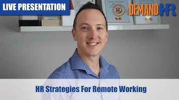 HR Strategies For Remote Working