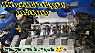 RPM naik ketika injak pedal kopling