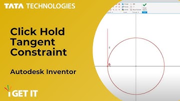 #3 Click Hold Tangent Constraint | Autodesk Inventor