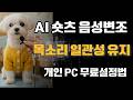 AI음성변조 목소리 일관성 유지. 항상 같은목소리로 만들기