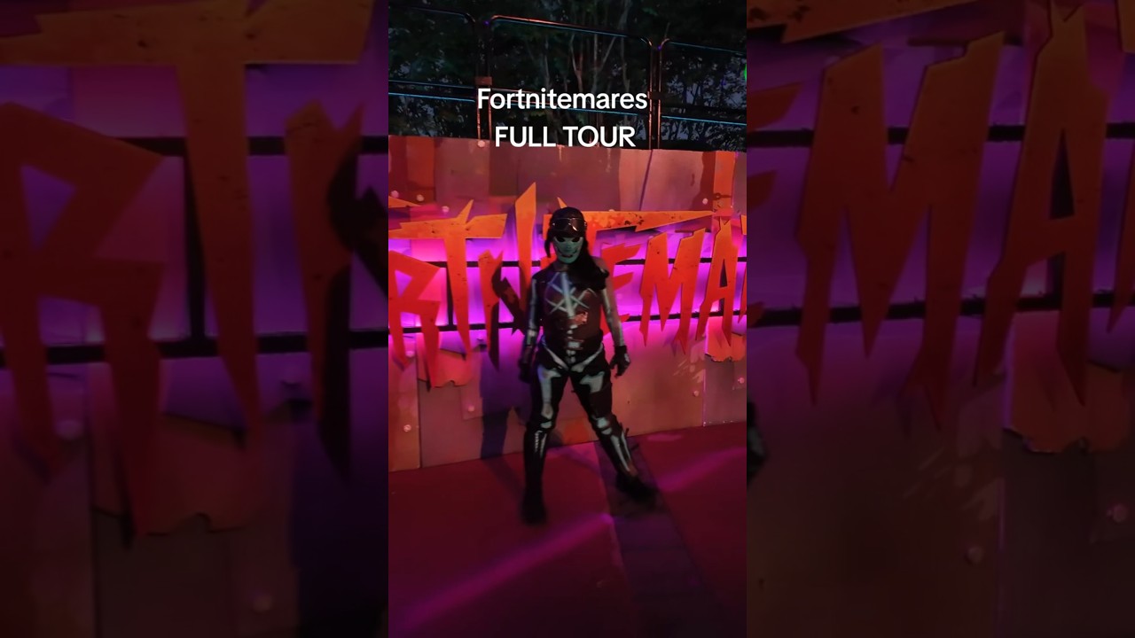 FULL TOUR of fortnightmares at Halloween Horror Nights Orlando #universalstudios #hhn #fortnite