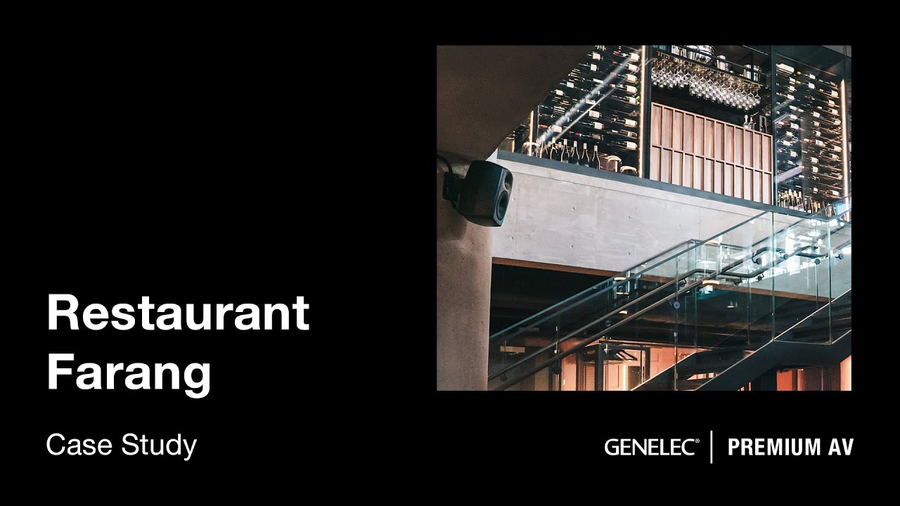 How to install a high quality restaurant sound system I Genelec AV