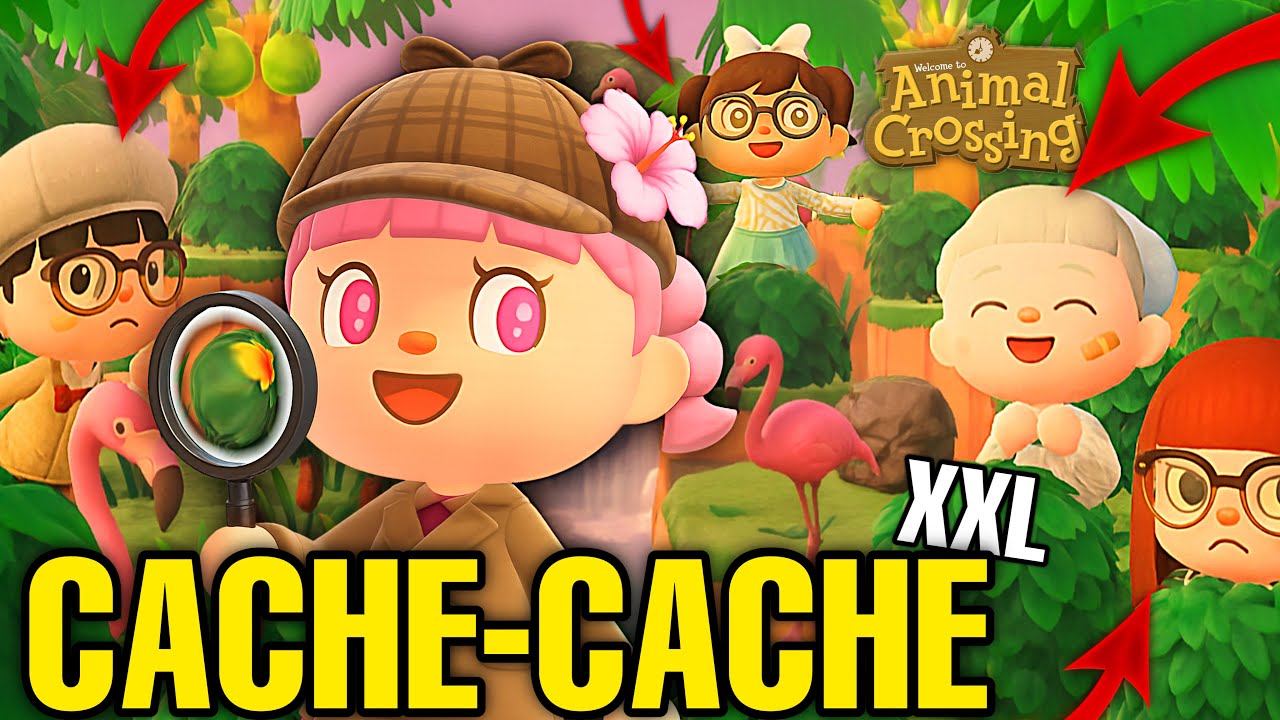 CACHE-CACHE GÉANT AVEC MES ABONNÉS dans ANIMAL CROSSING ! 🔍😮