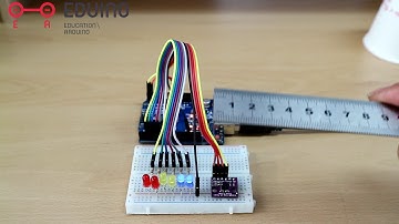 [에듀이노] 거리센서 20cm VL6180 동작 영상