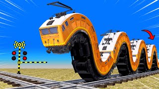 【踏切アニメ】あぶない電車 TRAIN Vs Friends Fun🚦 踏切 Fumikiri 3D Railroad Crossing Animation #1