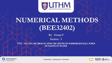 Numerical Method Video Presentation Group 9