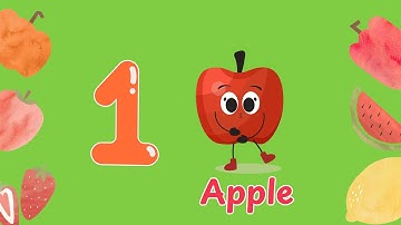 Counting Objects with Colorful Fruits | Learn 123 Counting Numbers with Fruits Fun Learning for Kids
