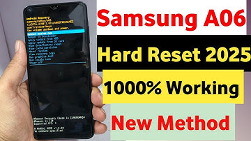 Samsung A06 (A065f) Hard Reset || Android 15 || 2025