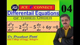Third Order Homogeneous ODE || Differential Equations || 18mat21 || Dr Prashant Patil