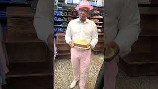 Quick Men's Style Tip - How To Restore Uneven Brim On Your Straw Hat #shorts