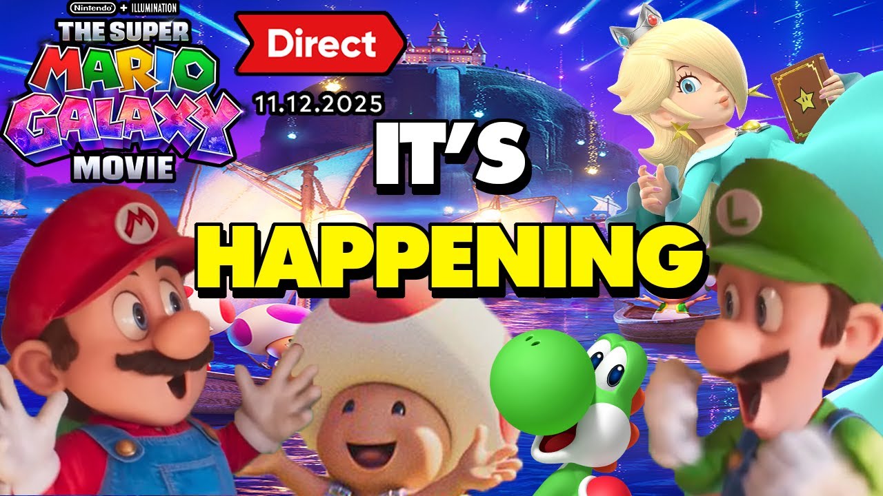 THE MARIO GALAXY MOVIE HYPE TRAIN IS FINALLY HAPPENING