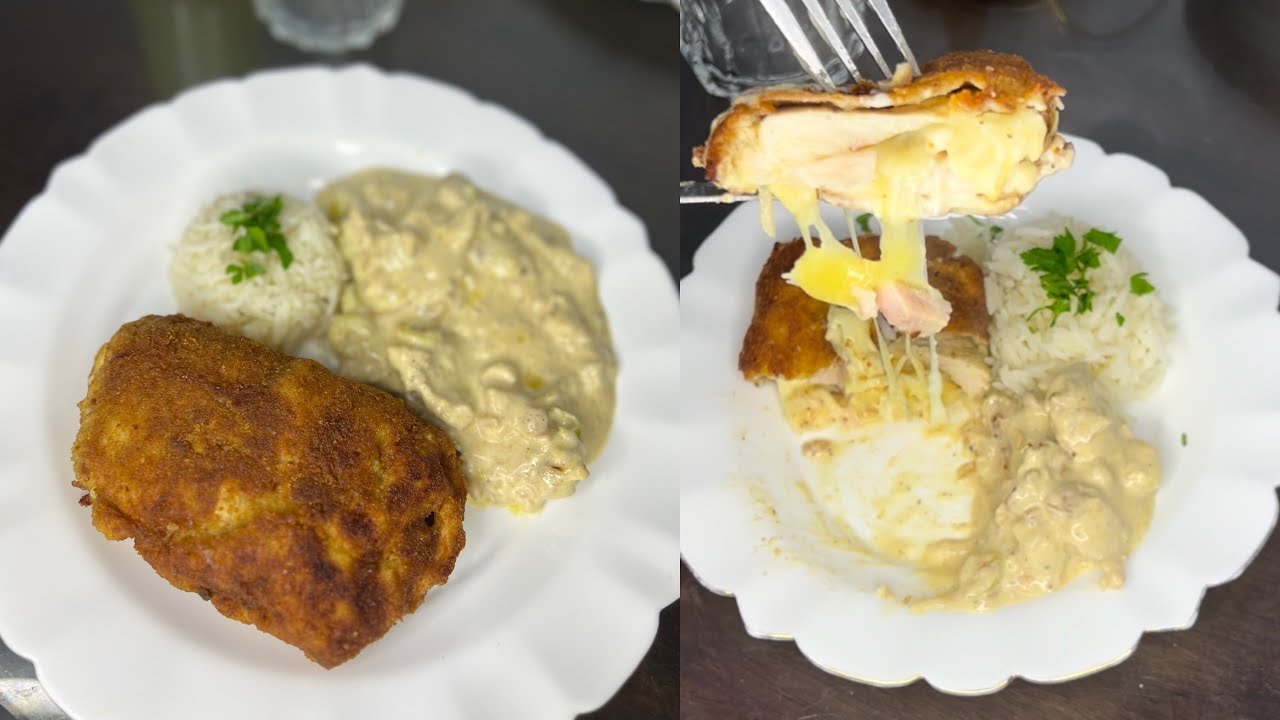 كوردون بلو مع صوص بيضاء منزلية 😍 وصفة إفطار فخمة وسهلة في رمضان لتنويع أطباقكم