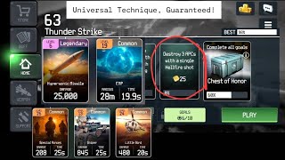 War Drone - 1 Shot, 3 Targets Technique (Modifiable for Specific Mission Task)