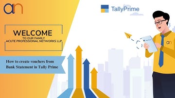 Create Vouchers from Bank Statement in TallyPrime (Single/Multiple/Consolidated Vouchers)
